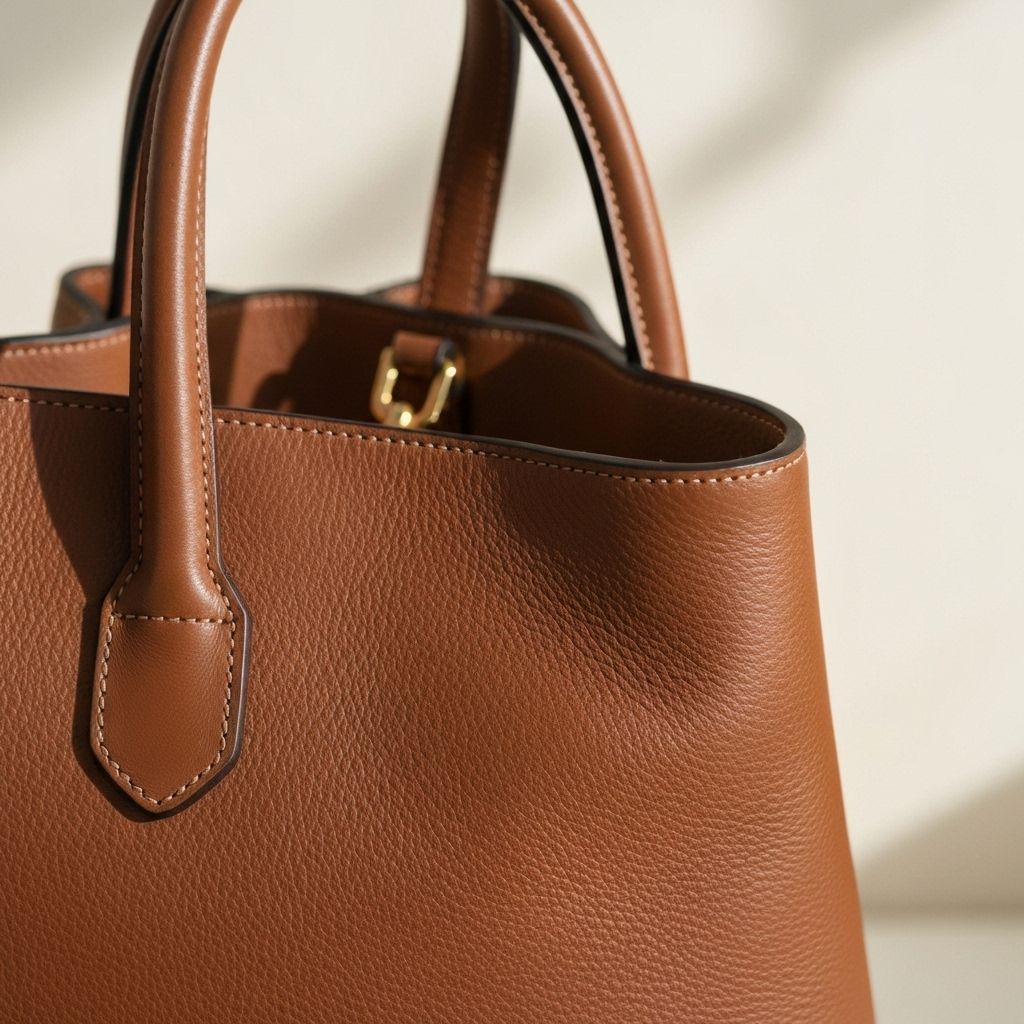 Milano Leather Tote view 3